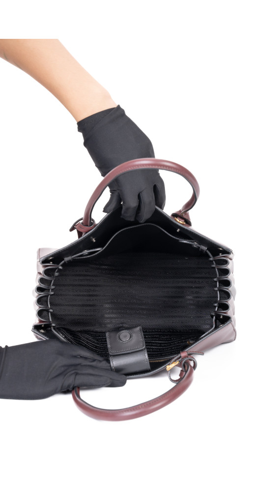 Prada Bibliotheque Tote Shoulder Bag
