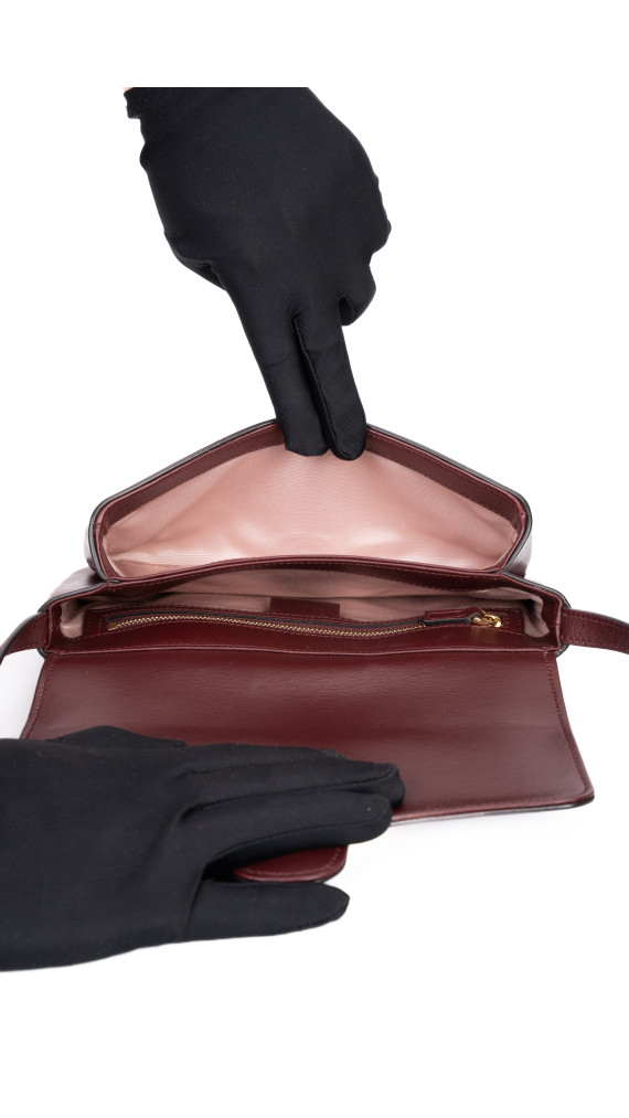 Gucci Arli Shoulder Bag Burgunder