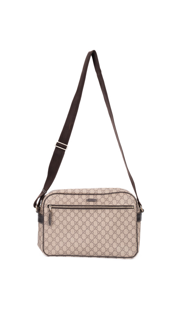 Gucci GG Supreme Messenger Bag Beige