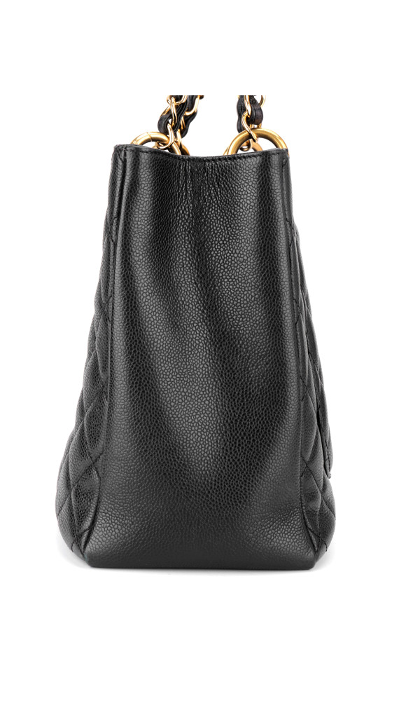 Chanel Grand Shopping Tote (GST) i svart Caviar skinn