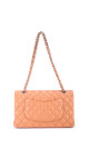 Chanel Classic Double Flap Size Medium Light Brown Caviar Leather
