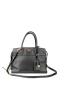 Prada Lux Tote Bag i Svart Skinn