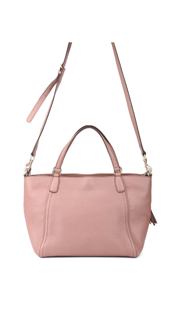 Gucci Soho Tote Bag i Rosa Skinn