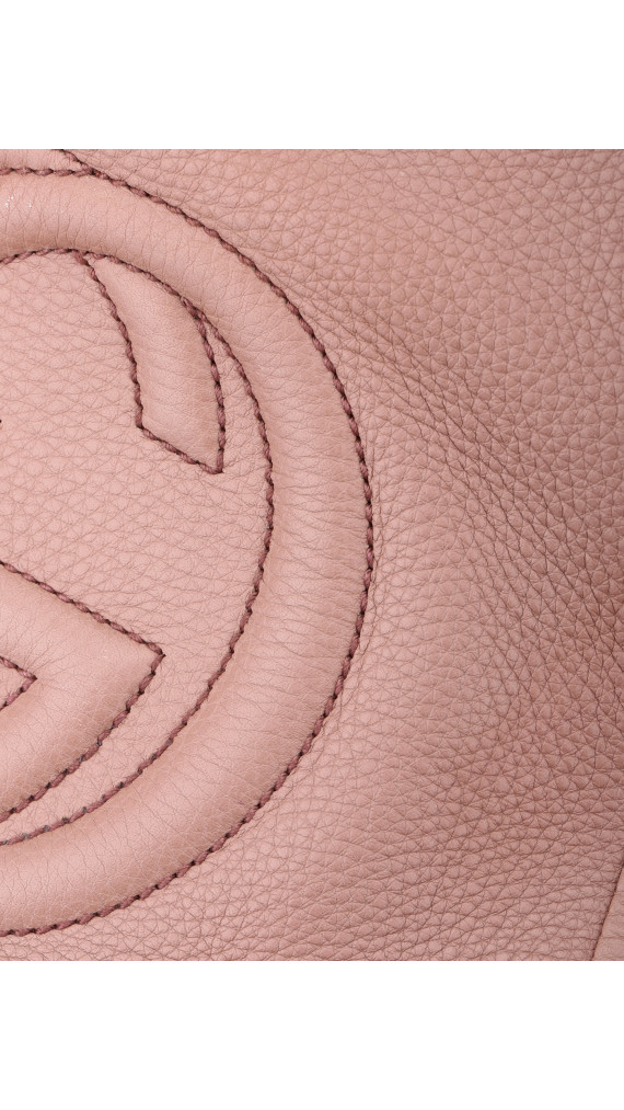 Gucci Soho Tote Bag i Rosa Skinn