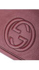 Gucci Soho Disco Bag i Burgunder Skinn