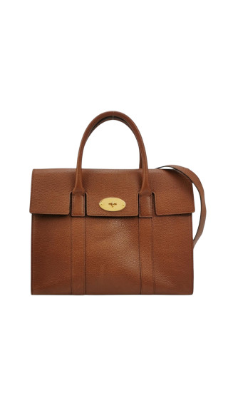 Mulberry Bayswater Bag i brunt skinn