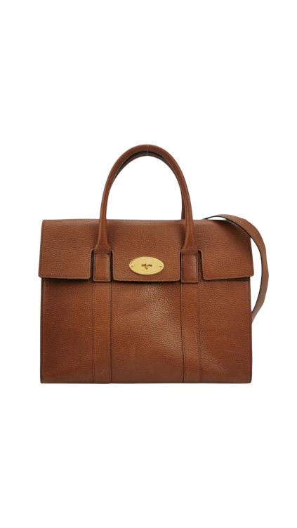 Mulberry Bayswater Bag i brunt skinn