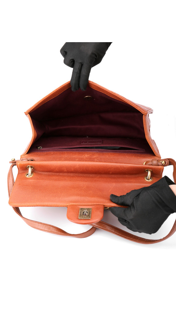 Chanel Classic Flap Brown Caviar Leather