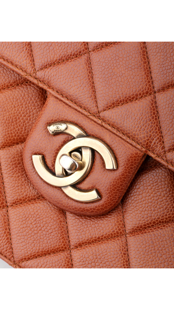 Chanel Classic Flap Brown Caviar Leather