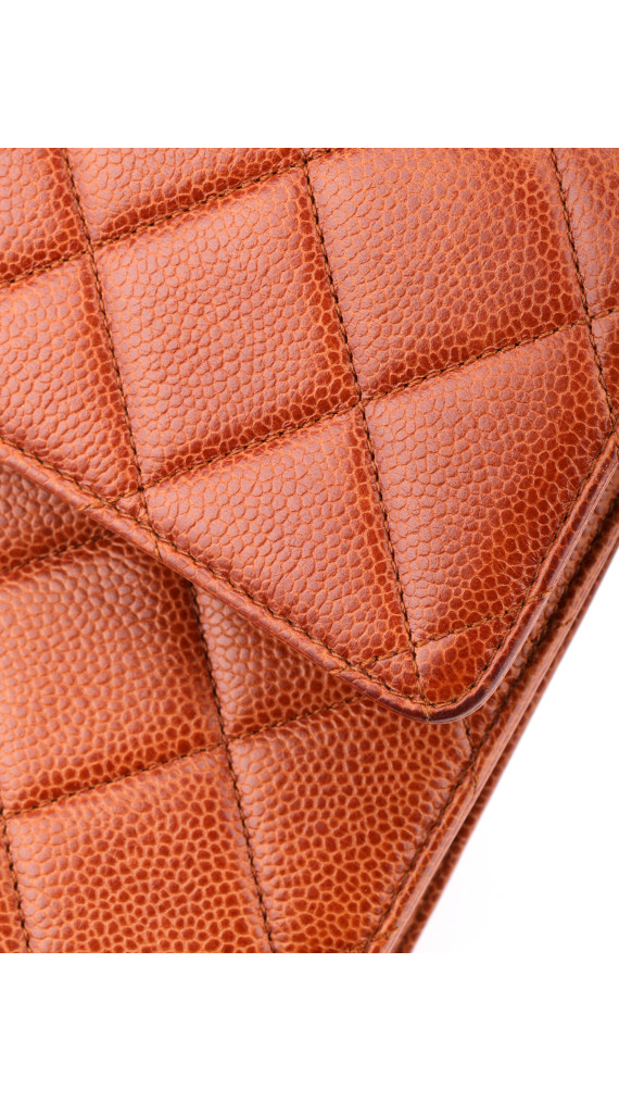 Chanel Classic Flap Brown Caviar Leather