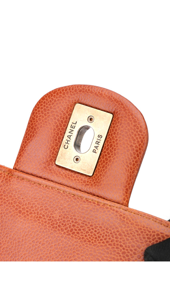 Chanel Classic Flap Brown Caviar Leather