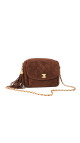 Vintage Chanel Camera Bag Brown Semsket Skinn