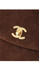 Vintage Chanel Camera Bag Brown Semsket Skinn
