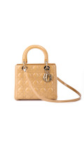 Christian Dior Lady Dior i Beige Patent Leather