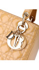 Christian Dior Lady Dior i Beige Patent Leather