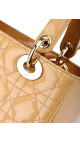 Christian Dior Lady Dior i Beige Patent Leather