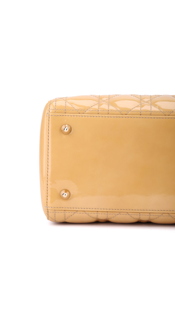 Christian Dior Lady Dior i Beige Patent Leather