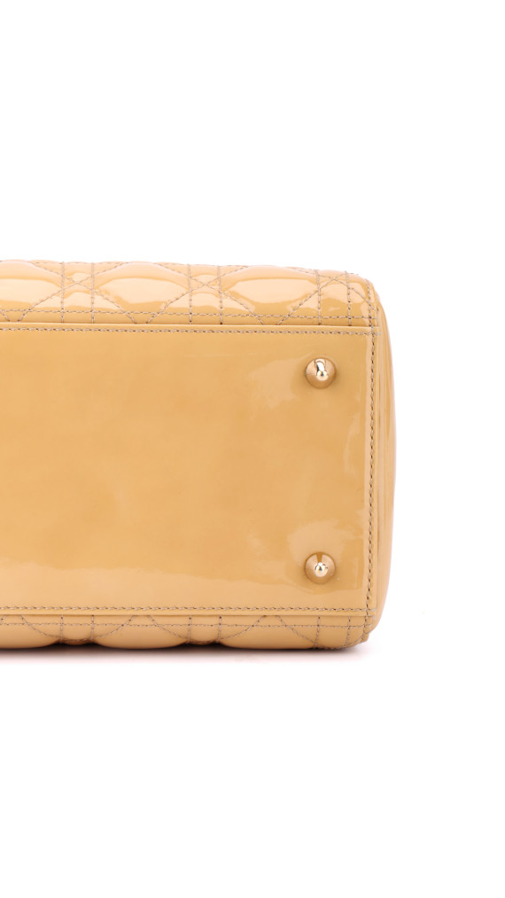 Christian Dior Lady Dior i Beige Patent Leather