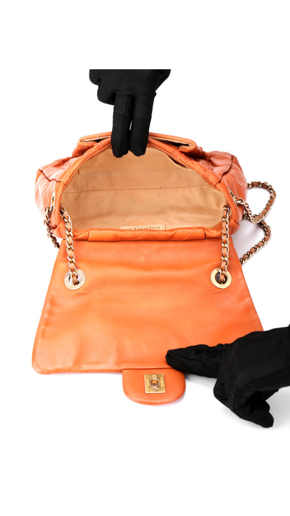 Chanel Single Flap Bag Iridescent Calfskin Shoulder Bag