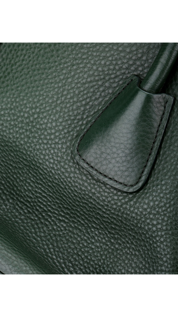 Prada Vitello Daino Tote Shoulder Bag Green