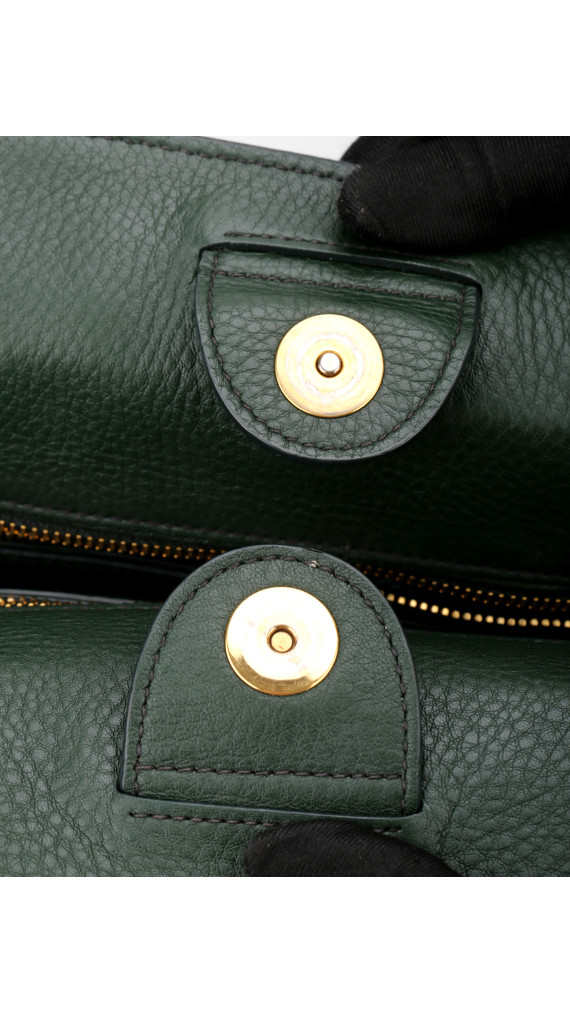 Prada Vitello Daino Tote Shoulder Bag Green