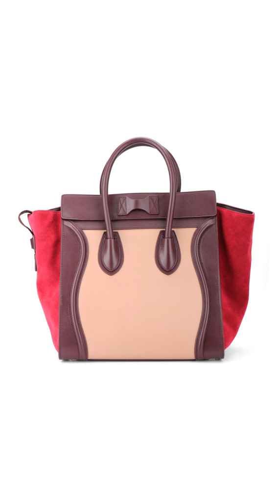Céline Luggage Tote Tricolor Suede & Leather