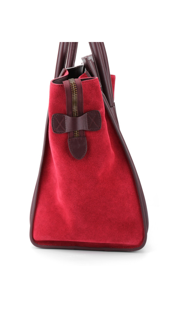 Céline Luggage Tote Tricolor Suede & Leather