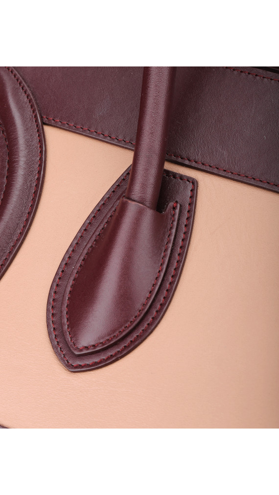 Céline Luggage Tote Tricolor Suede & Leather
