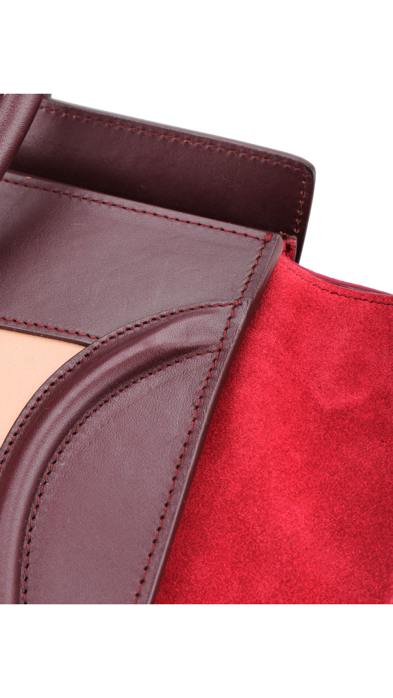 Céline Luggage Tote Tricolor Suede & Leather