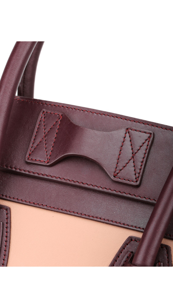 Céline Luggage Tote Tricolor Suede & Leather