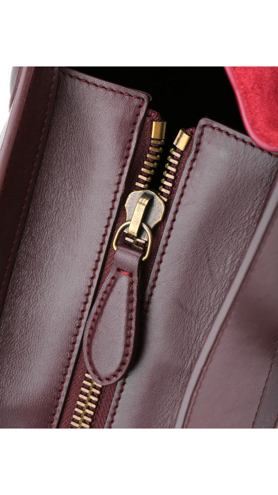 Céline Luggage Tote Tricolor Suede & Leather
