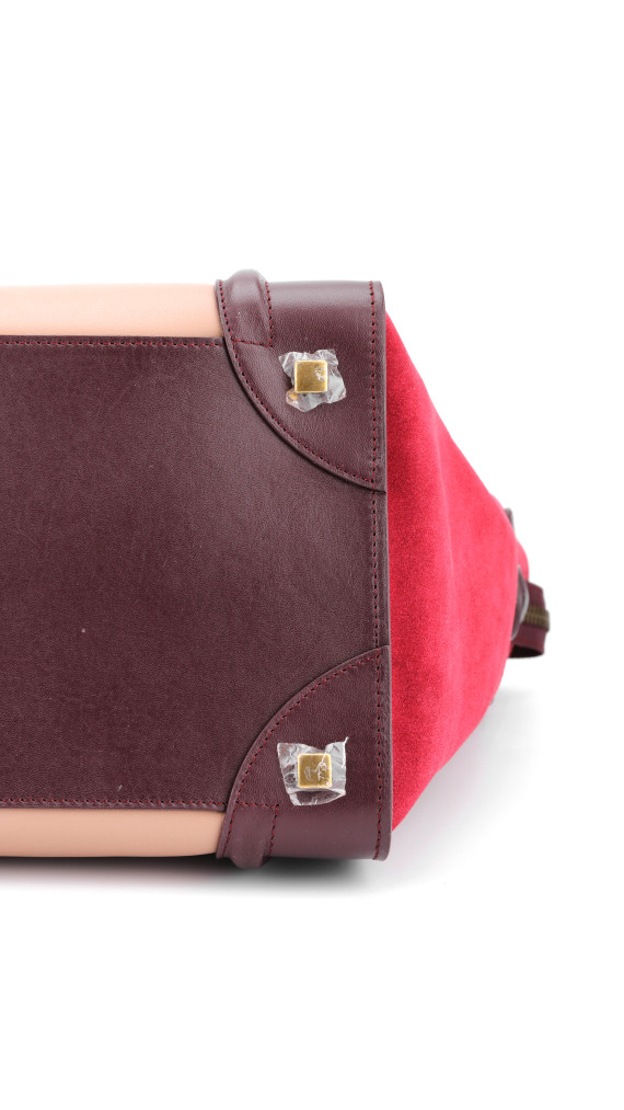 Céline Luggage Tote Tricolor Suede & Leather