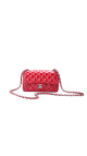 Chanel Classic Mini Single Flap Bag Dark Red i Patent Leather