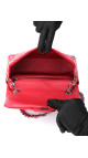 Chanel Classic Mini Single Flap Bag Dark Red i Patent Leather