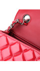 Chanel Classic Mini Single Flap Bag Dark Red i Patent Leather