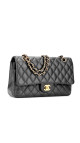 Chanel Classic Double Flap Medium Shoulder Bag i Black Caviar