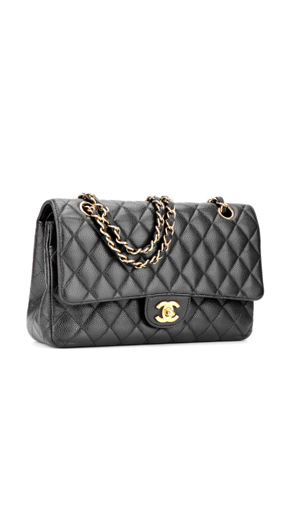 Chanel Classic Double Flap Medium Shoulder Bag i Black Caviar