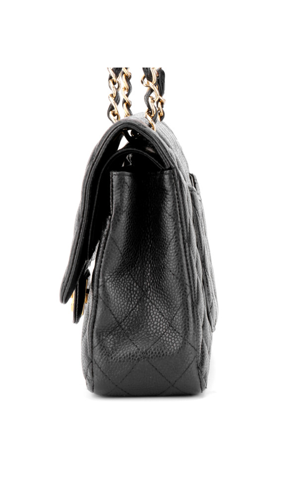 Chanel Classic Double Flap Medium Shoulder Bag i Black Caviar