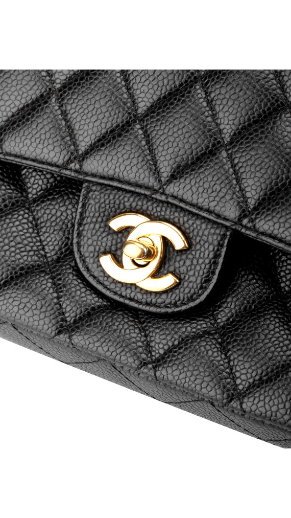 Chanel Classic Double Flap Medium Shoulder Bag i Black Caviar