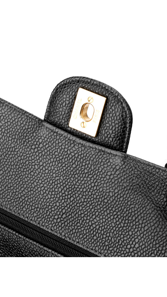 Chanel Classic Double Flap Medium Shoulder Bag i Black Caviar