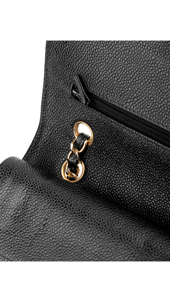 Chanel Classic Double Flap Medium Shoulder Bag i Black Caviar
