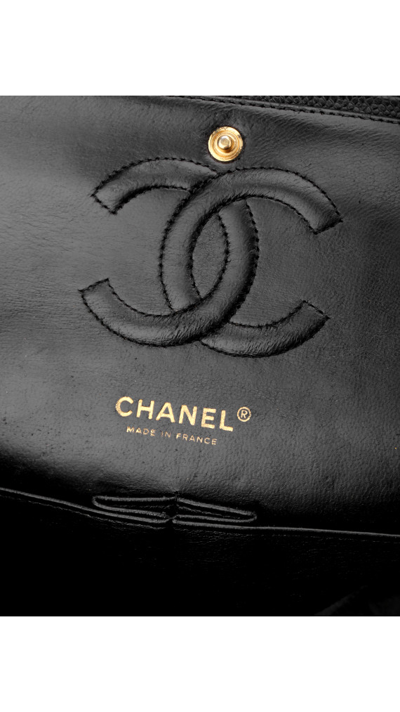 Chanel Classic Double Flap Medium Shoulder Bag i Black Caviar