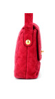 Chanel Single Flap Shoulder Bag Red Suede