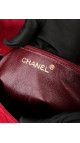 Chanel Single Flap Shoulder Bag Red Suede