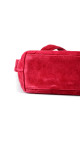 Chanel Single Flap Shoulder Bag Red Suede
