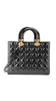 Christian Dior Lady Dior Black Patent Leather