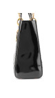 Christian Dior Lady Dior Black Patent Leather