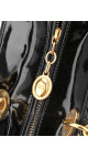 Christian Dior Lady Dior Black Patent Leather