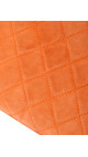 Chanel Single Flap Bag Orange Suede