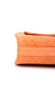 Chanel Single Flap Bag Orange Suede